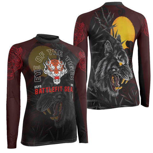 Shadow Tiger Women's Long Sleeve Rash Guard
