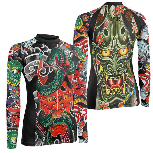 Japanese Viper Oni Women's Long Sleeve Rash Guard