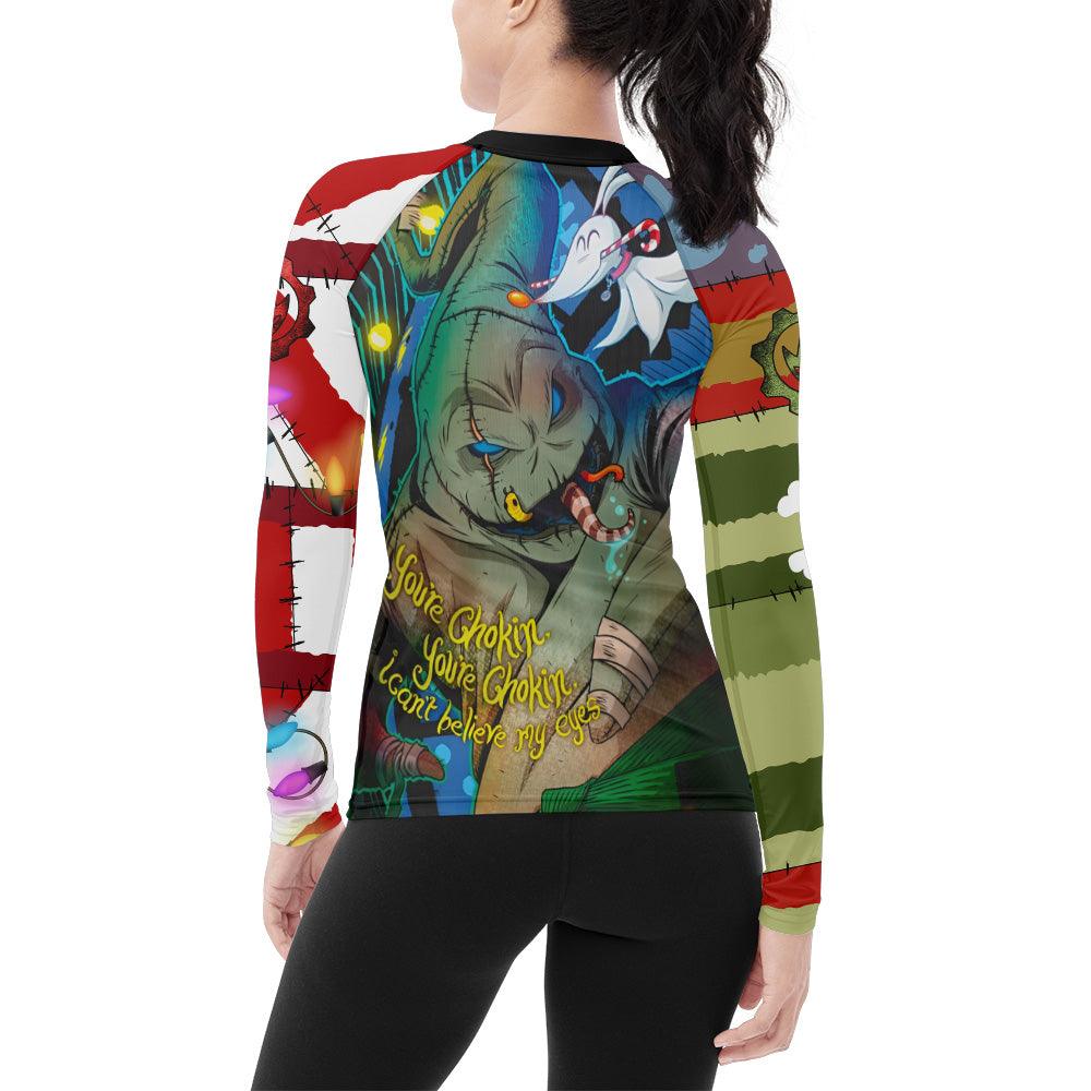 Oogie Boogie Christmas Women's Long Sleeve Rash Guard