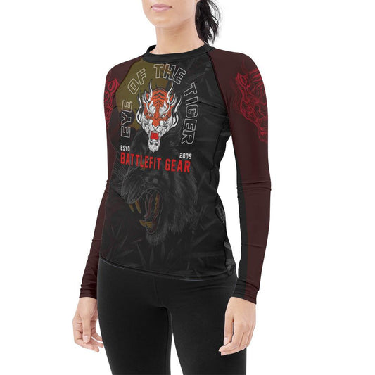 Shadow Tiger Women's Long Sleeve Rash Guard