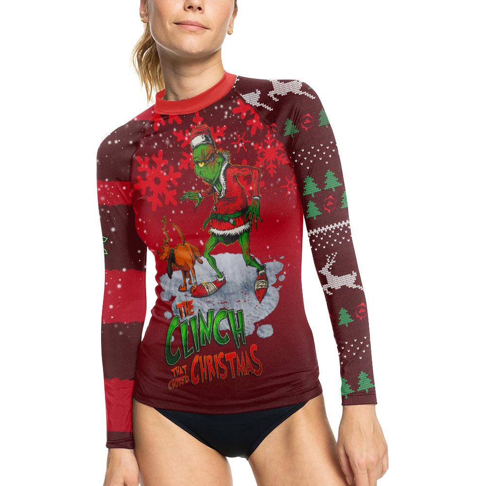 The Clinch Christmas Women's Long Sleeve Rash Guard