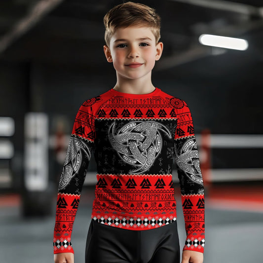 Odin Triskele Kids Rash Guard - BattleFitGear