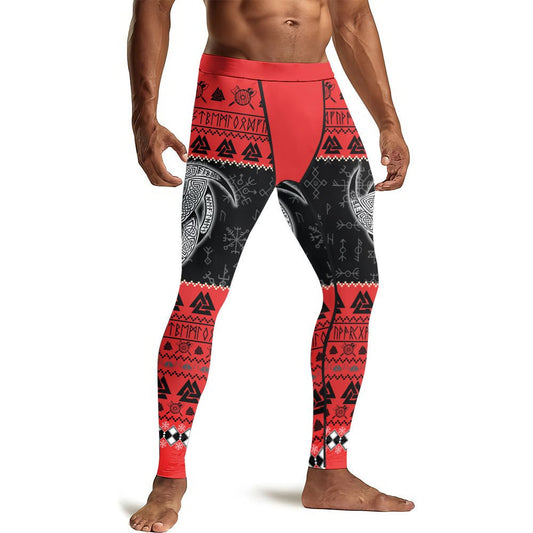 Odin Triskele Men's Compression Leggings - BattleFitGear