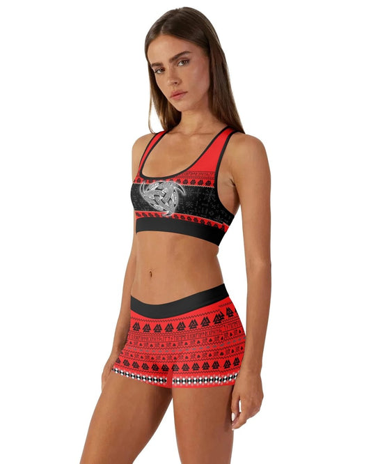 Odin Triskele Women's Padded Sports Bra - BattleFitGear