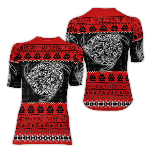 Odin Triskele Women's Short Sleeve Rash Guard - BattleFitGear