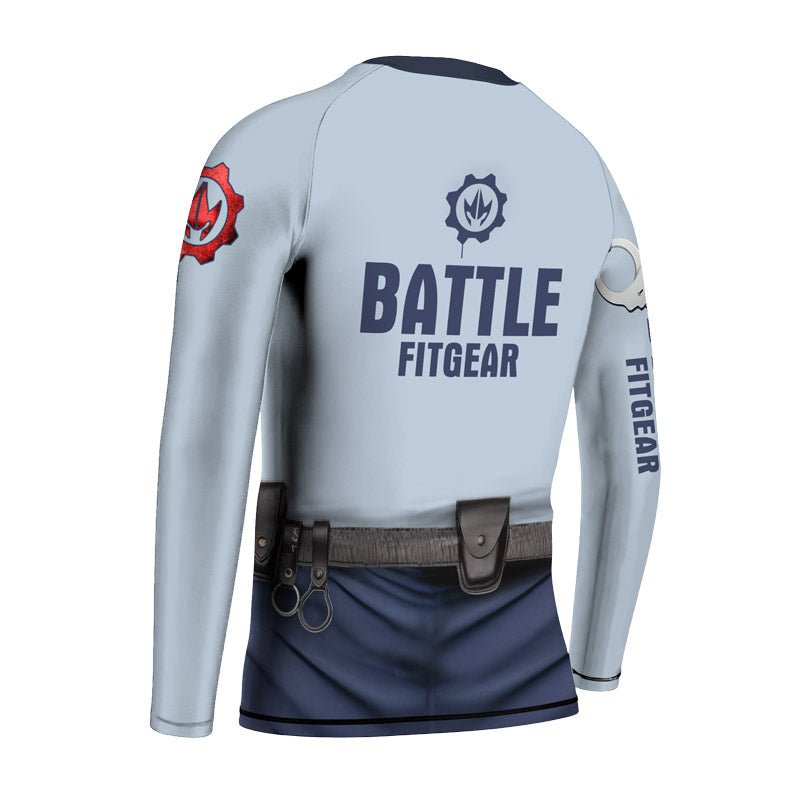 Officer Fighter Kids Rash Guard - BattleFitGear