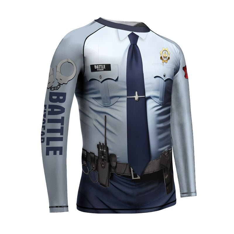 Officer Fighter Kids Rash Guard - BattleFitGear