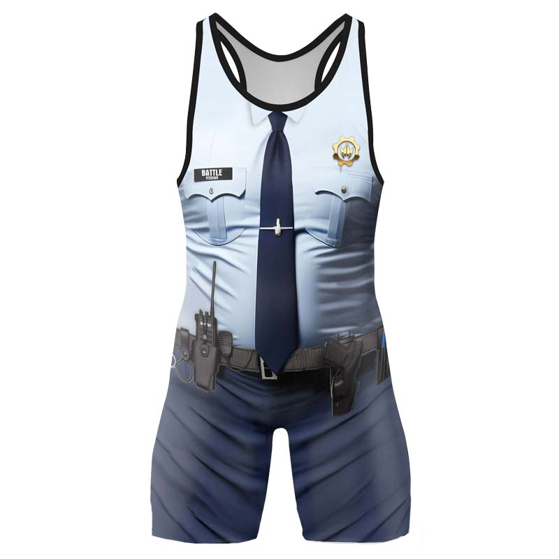 Officer Fighter Wrestling Singlets - BattleFitGear