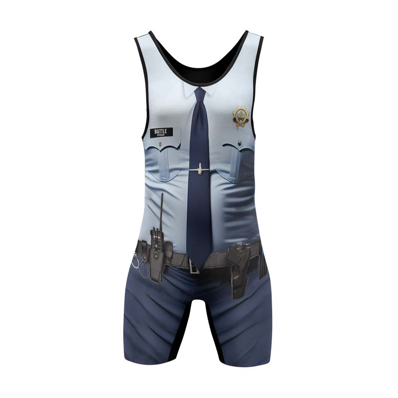 Officer Fighter Wrestling Singlets - BattleFitGear