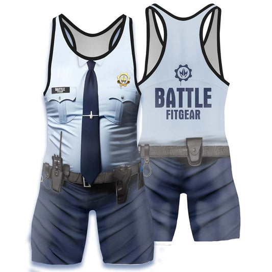 Officer Fighter Wrestling Singlets - BattleFitGear