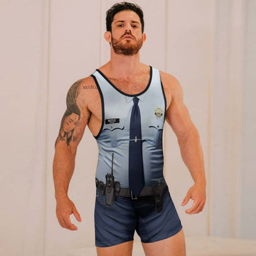 Officer Fighter Wrestling Singlets - BattleFitGear