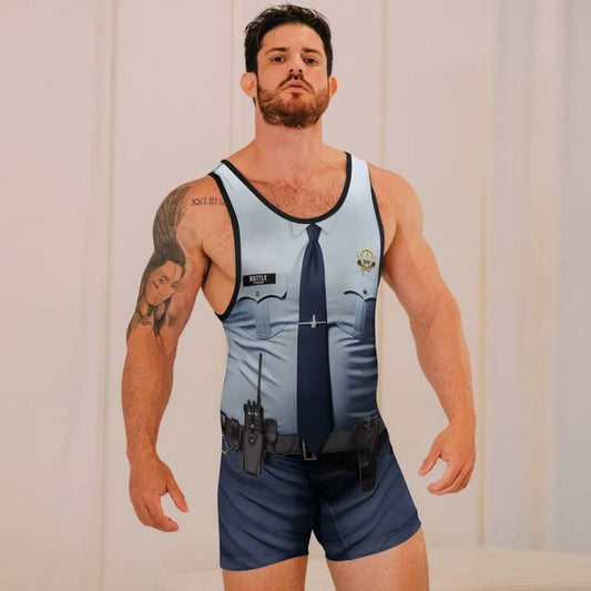 Officer Fighter Wrestling Singlets - BattleFitGear