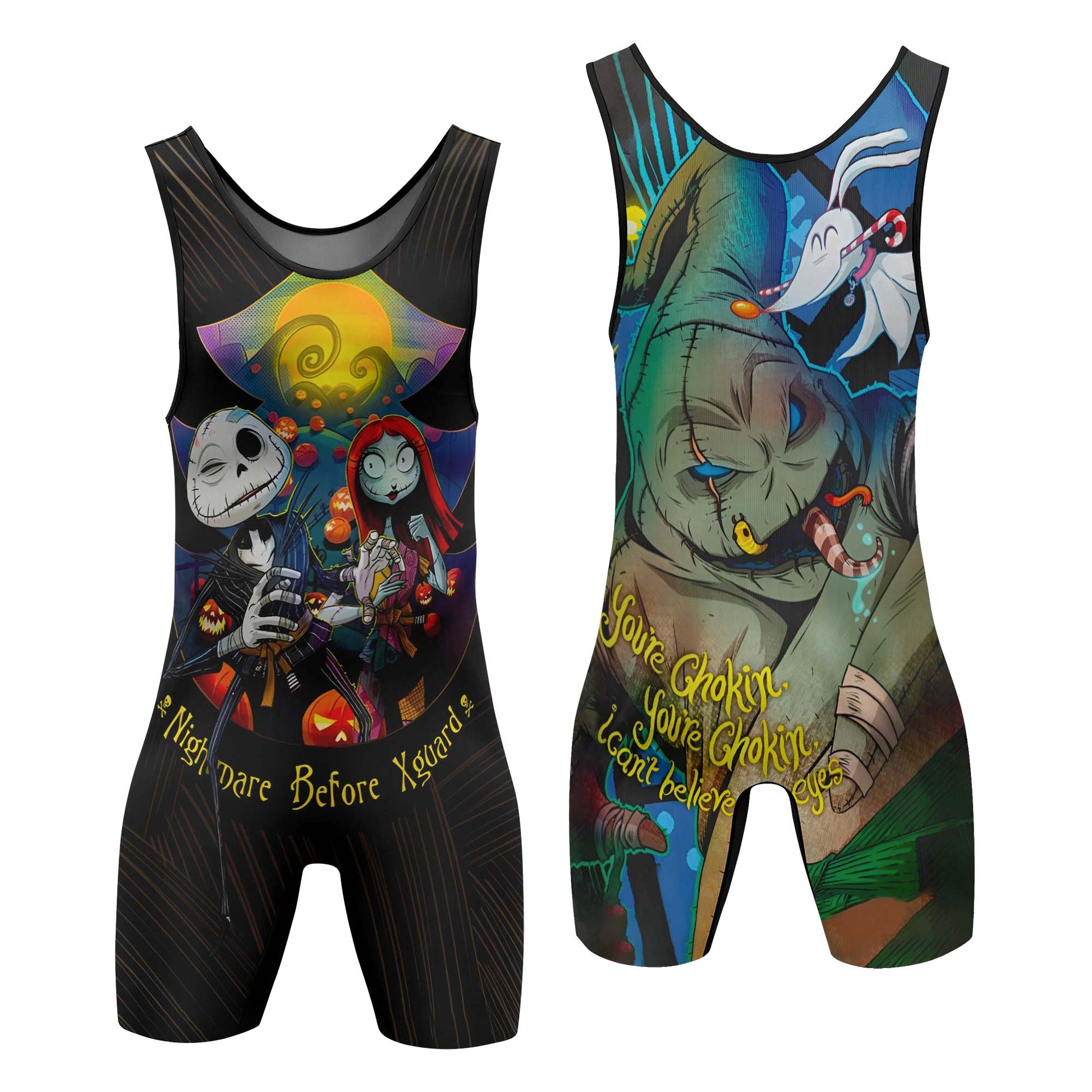 Oogie Boogie Christmas Wrestling Singlets
