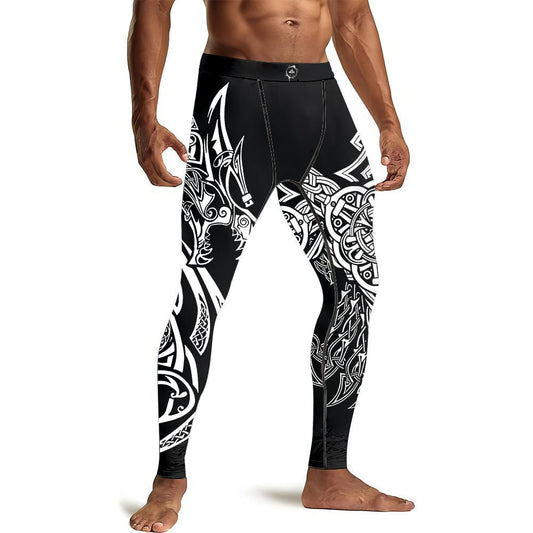 Phoenix Bird Men's Compression Leggings - BattleFitGear