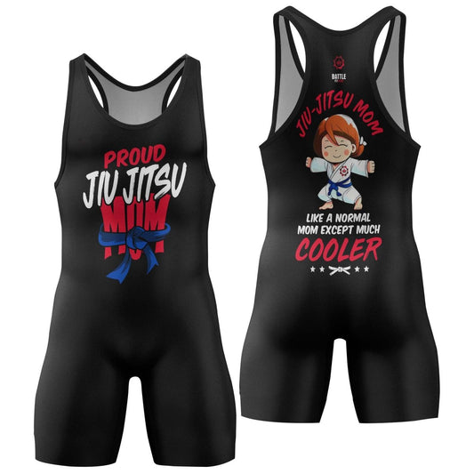 Proud Jiu - Jitsu Mom Wrestling Singlets - BattleFitGear