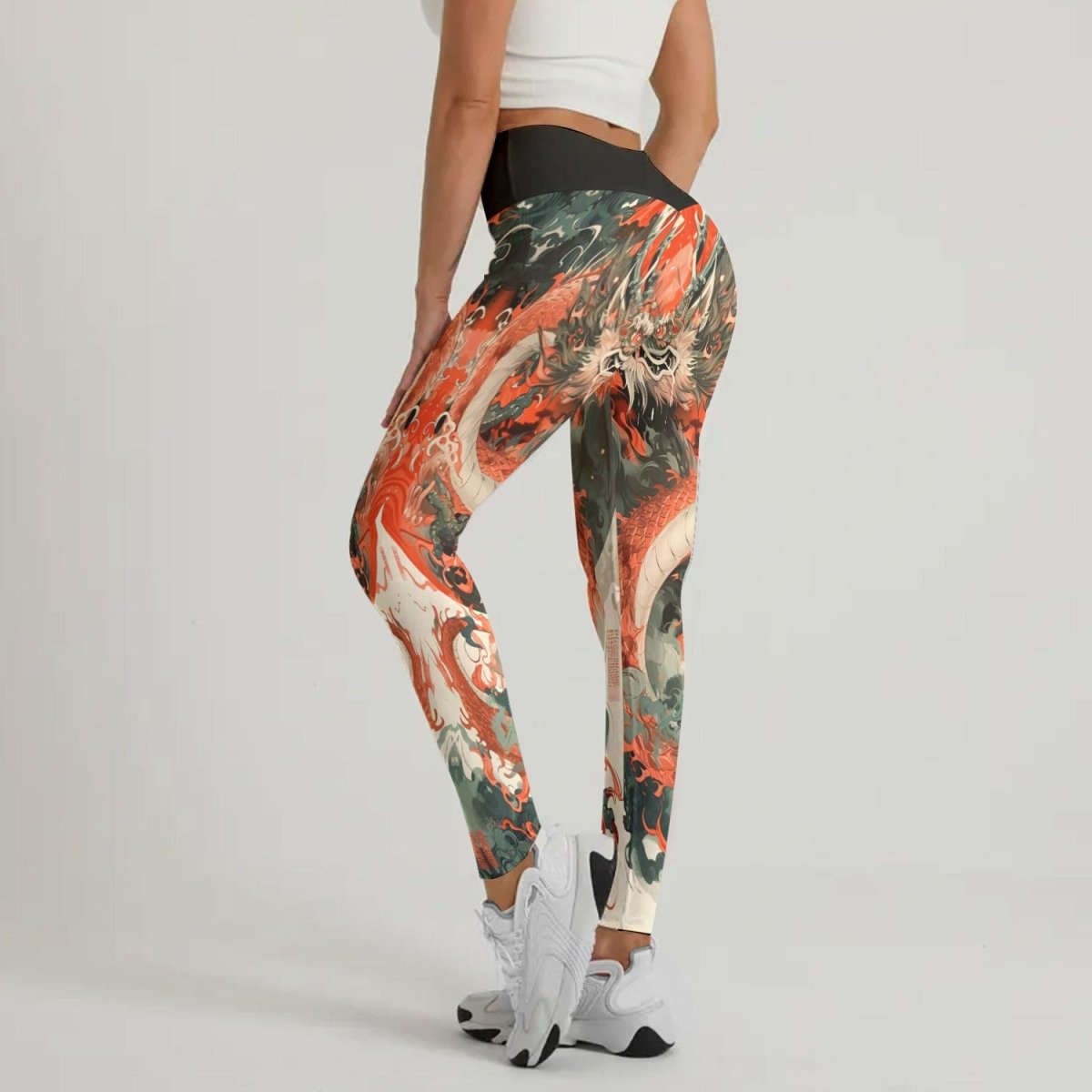 Rising Red Dragon Leggings - BattleFitGear