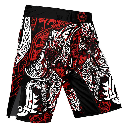 Geri & Freki Blood Tattoo Viking Fight Shorts