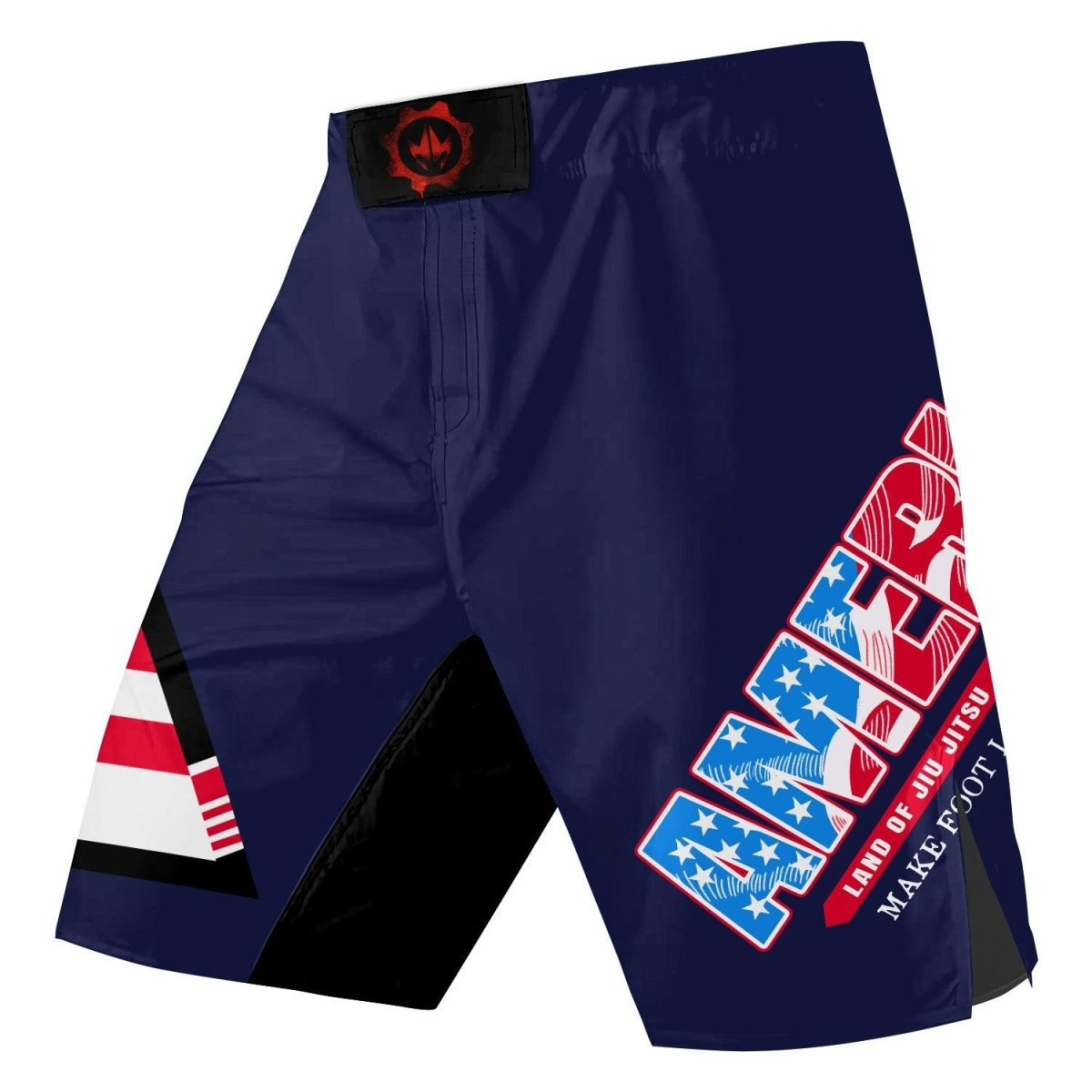 American Flag Blue Fight Shorts - BattleFitGear