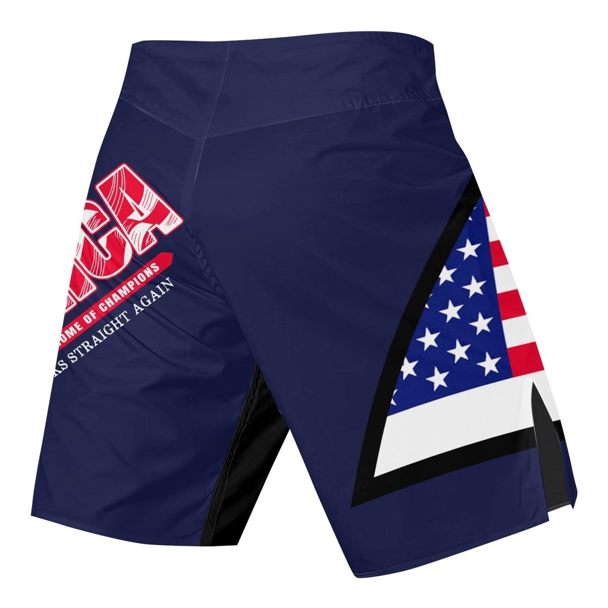 American Flag Blue Fight Shorts - BattleFitGear