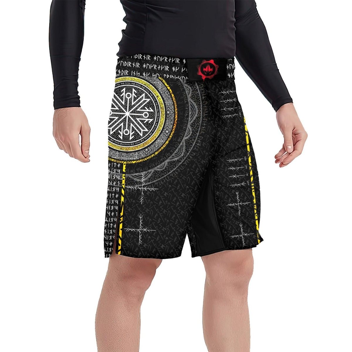 Viking Norse Rune Fight Shorts MMA Fight Shorts BJJ Shorts