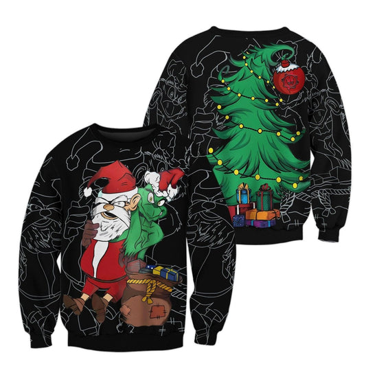 Grinch Christmas Sweatshirt - BattleFitGear