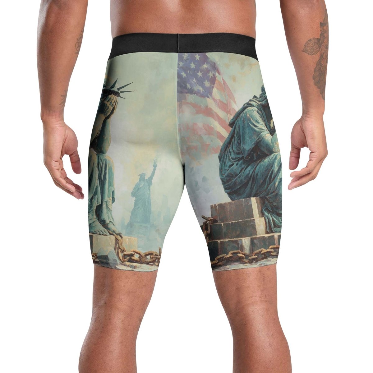Sadness Liberty Compression Shorts - BattleFitGear