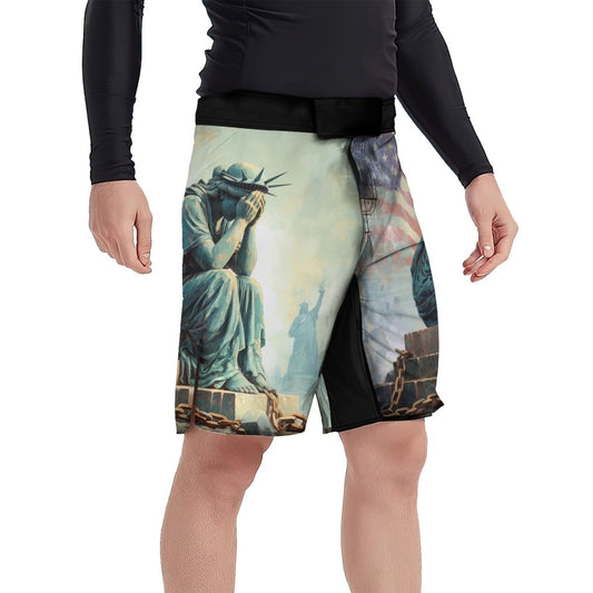 Sadness Liberty Fight Shorts - BattleFitGear