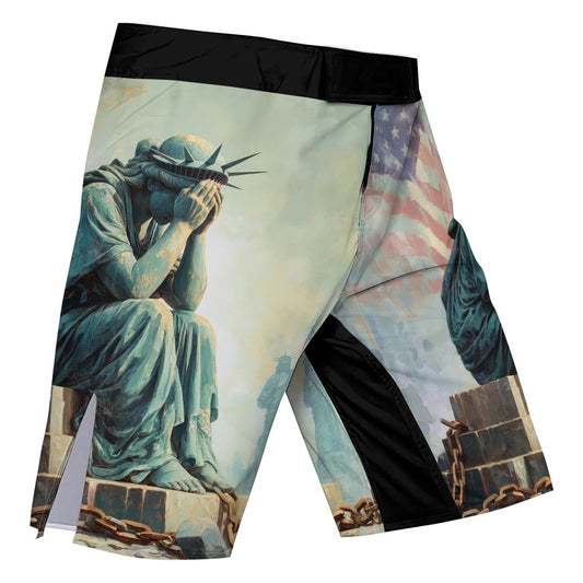 Sadness Liberty Fight Shorts - BattleFitGear