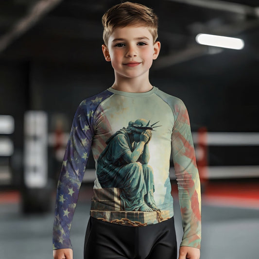 Sadness Liberty Kids Rash Guard - BattleFitGear
