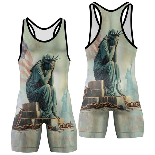 Sadness Liberty Wrestling Singlets - BattleFitGear