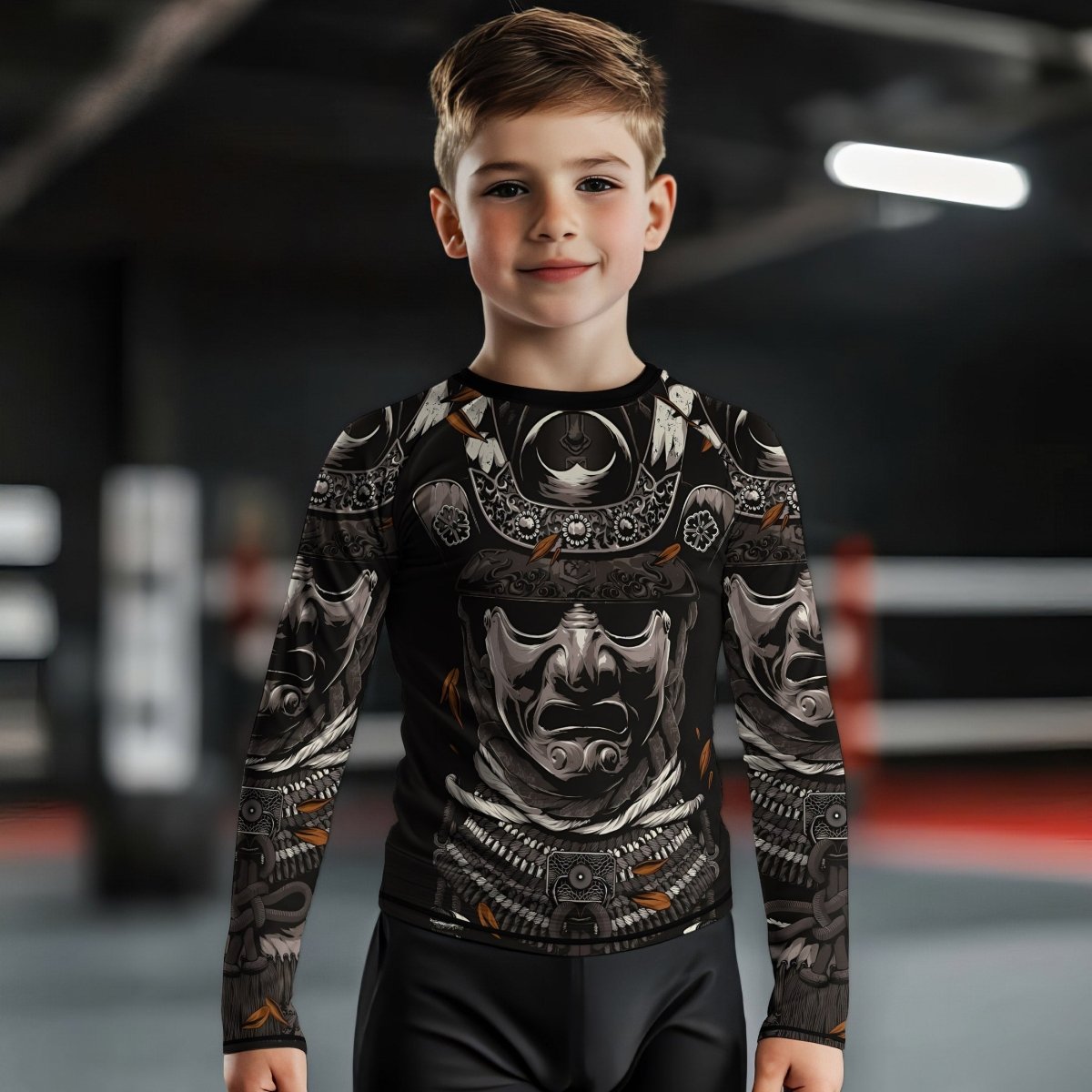 Samurai Warrior Kids Rash Guard - BattleFitGear