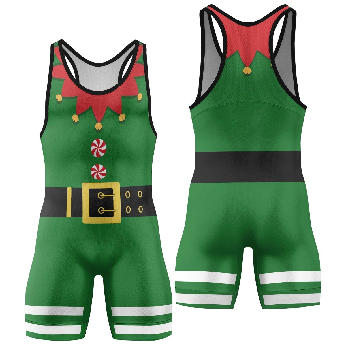 Santa s Elf Wrestling Singlets Premium Wrestling Singlets