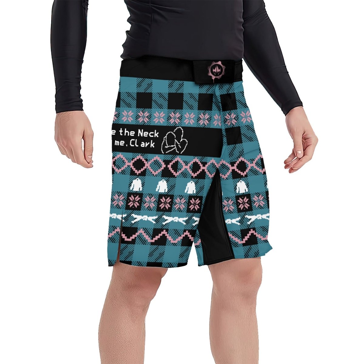 Save The Neck For Me Fight Shorts - BattleFitGear