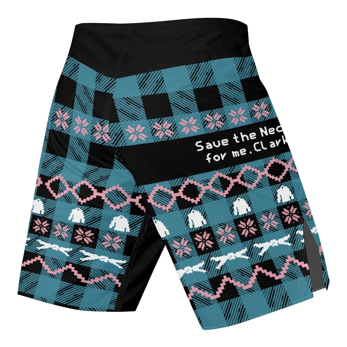 Save The Neck For Me Fight Shorts - BattleFitGear