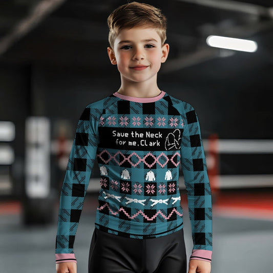 Save The Neck For Me Kids Rash Guard - BattleFitGear