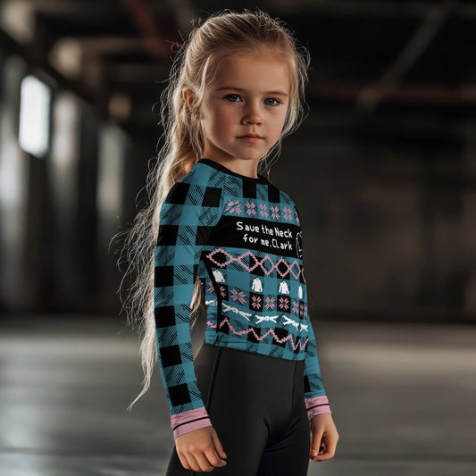 Save The Neck For Me Kids Rash Guard - BattleFitGear