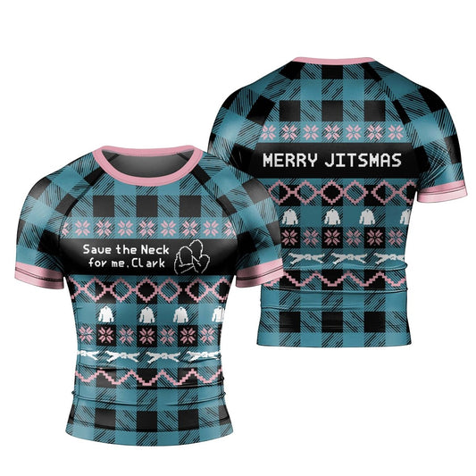 Save The Neck For Me Men's Short Sleeve Rash Guard - BattleFitGear