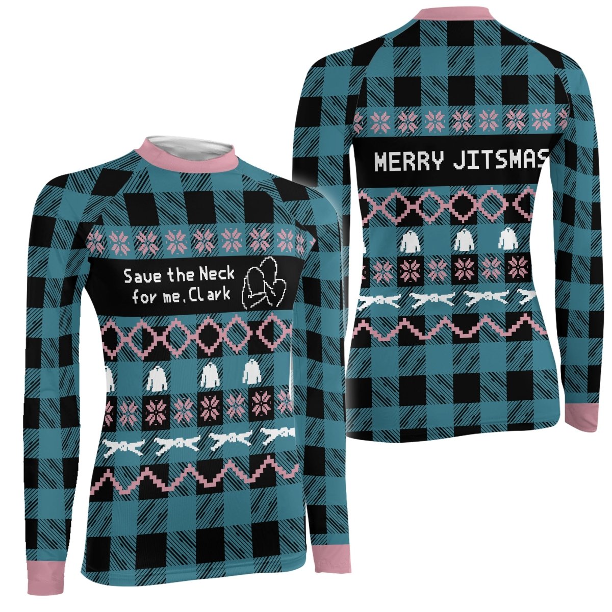 Save The Neck For Me Women's Long Sleeve Rash Guard - BattleFitGear