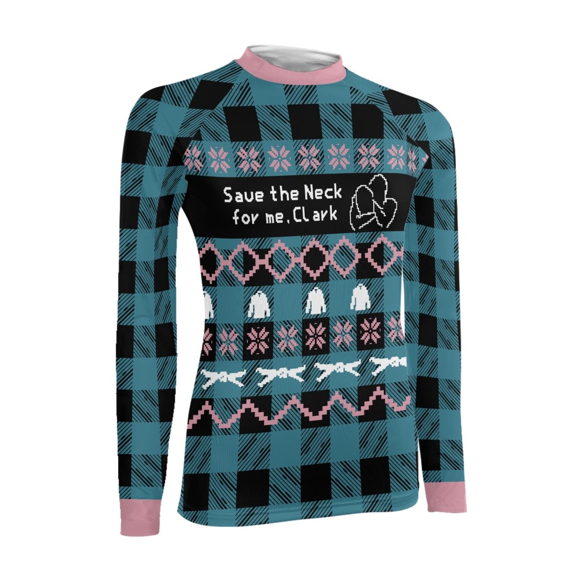 Save The Neck For Me Women's Long Sleeve Rash Guard - BattleFitGear