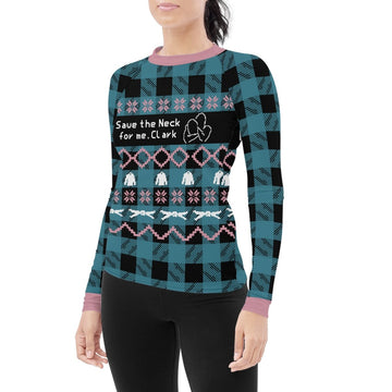 Save The Neck For Me Women's Long Sleeve Rash Guard - BattleFitGear