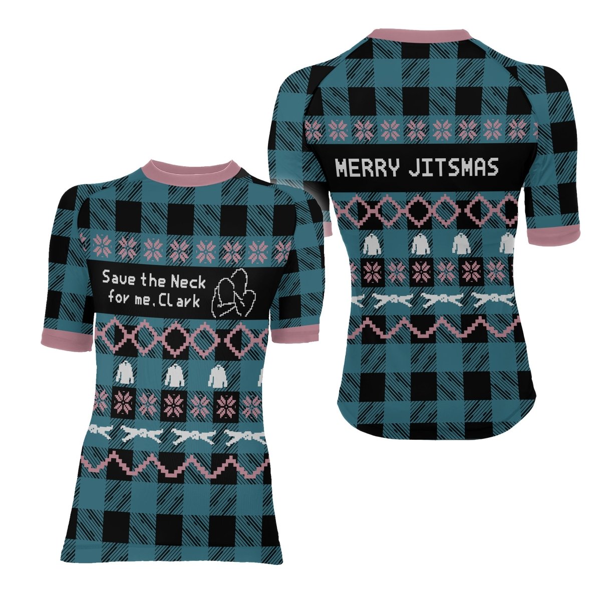 Save The Neck For Me Women's Short Sleeve Rash Guard - BattleFitGear