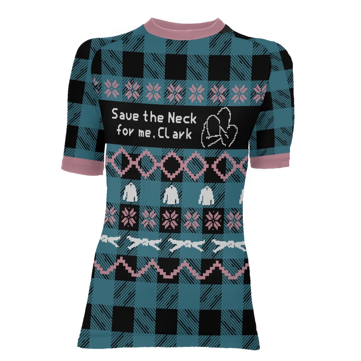 Save The Neck For Me Women's Short Sleeve Rash Guard - BattleFitGear