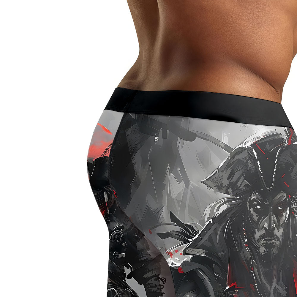 Shadow Pirate Caribbean Men's Compression Leggings - BattleFitGear