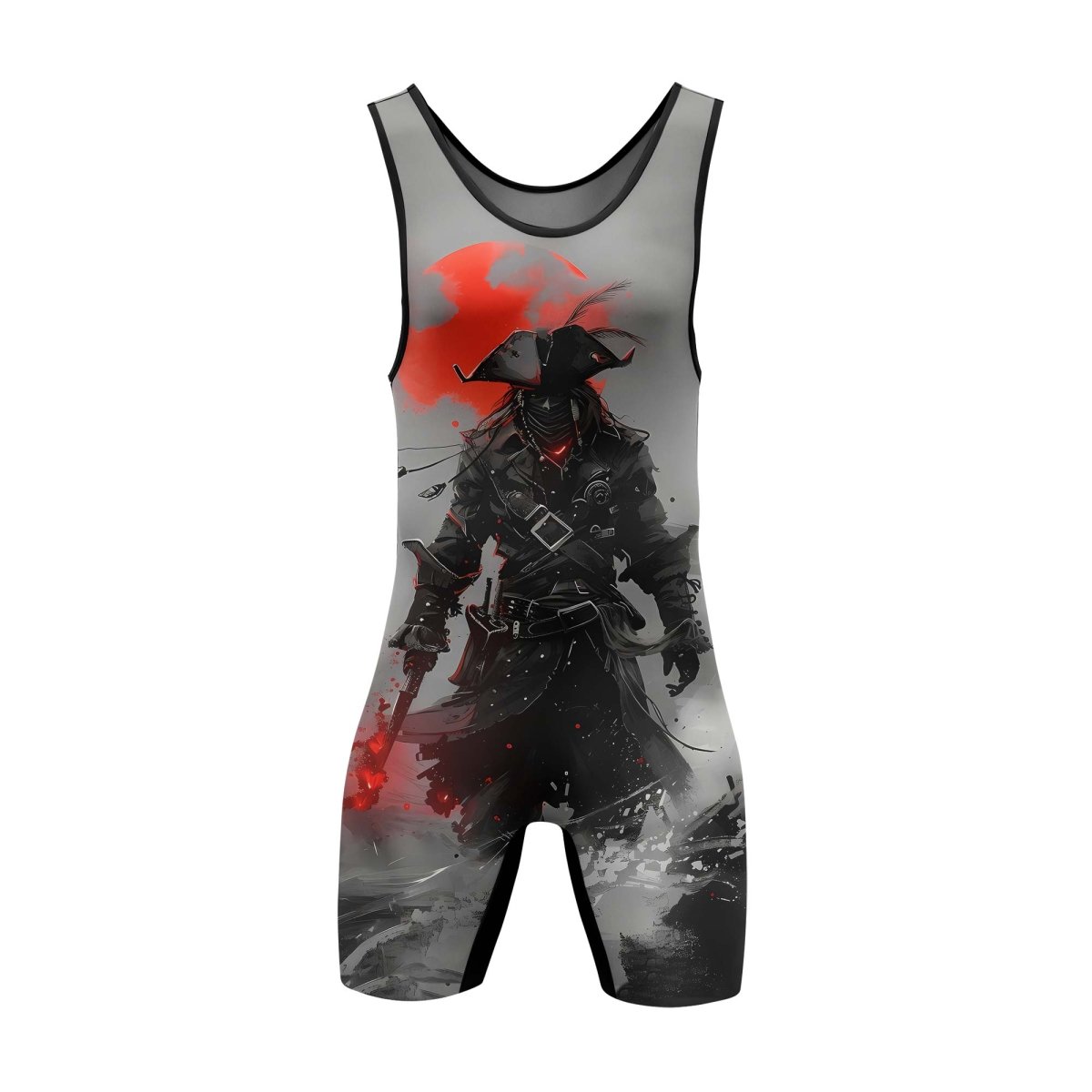 Shadow Pirate Caribbean Wrestling Singlets - BattleFitGear