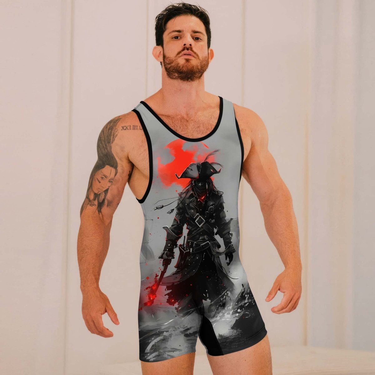 Shadow Pirate Caribbean Wrestling Singlets - BattleFitGear