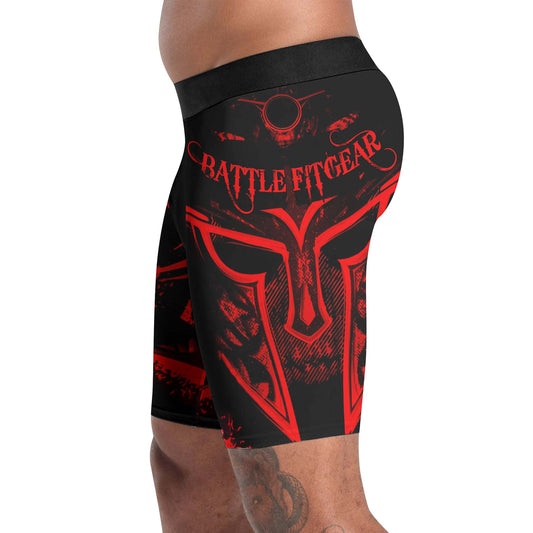 Spartan Red Compression Shorts