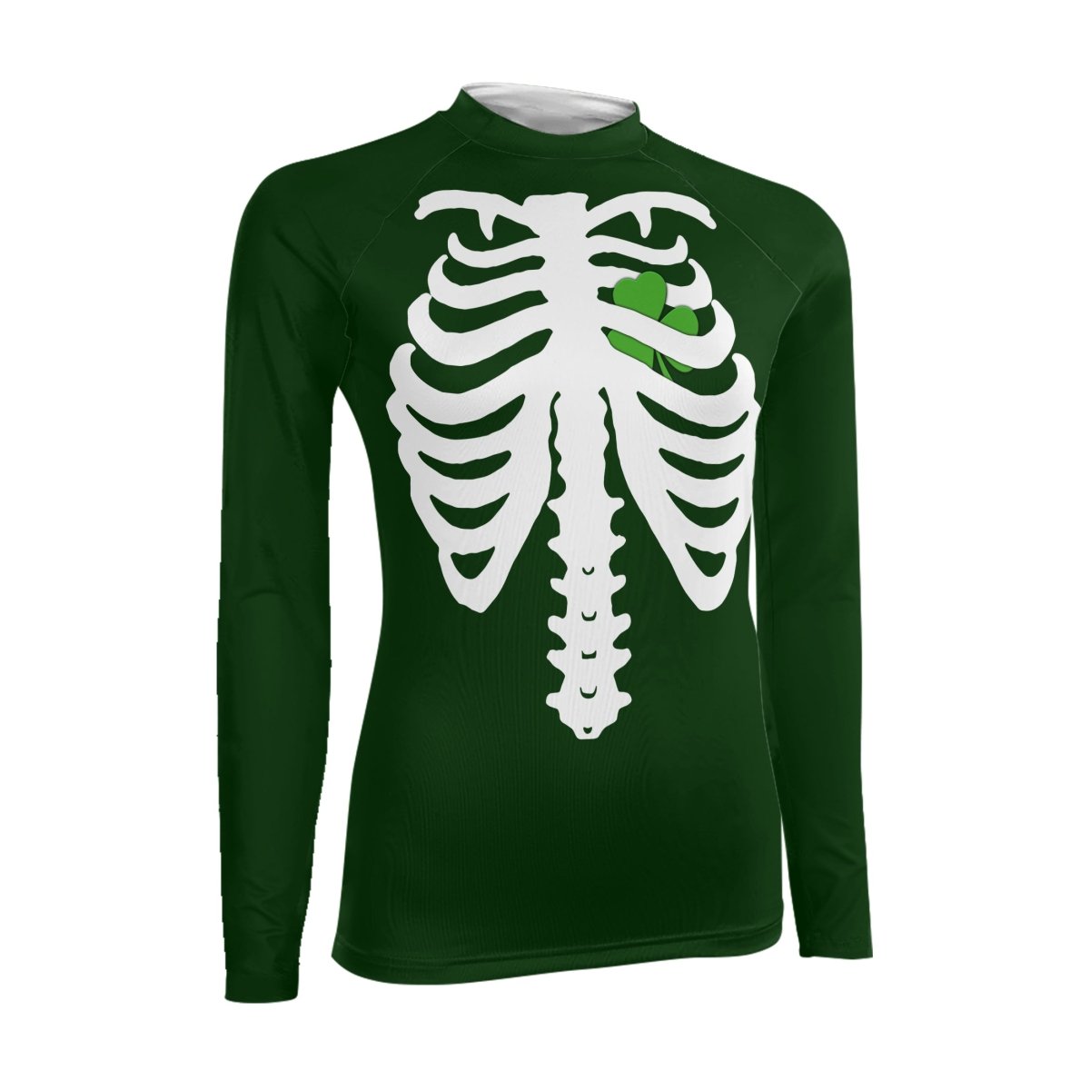 St Patrick's Heart Women's Long Sleeve Rash Guard - BattleFitGear