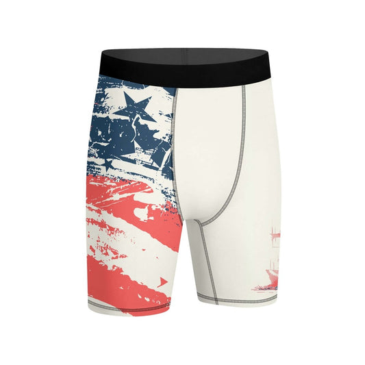 Statue of Liberty in Distress Compression Shorts - BattleFitGear