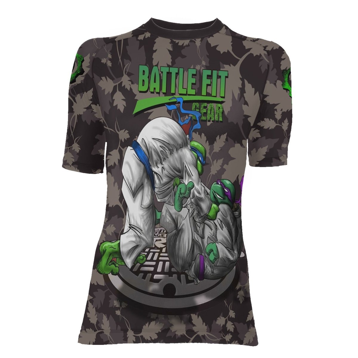 Teenage Mutant Ninja Turtle Women's Short Sleeve Rash Guard - BattleFitGear