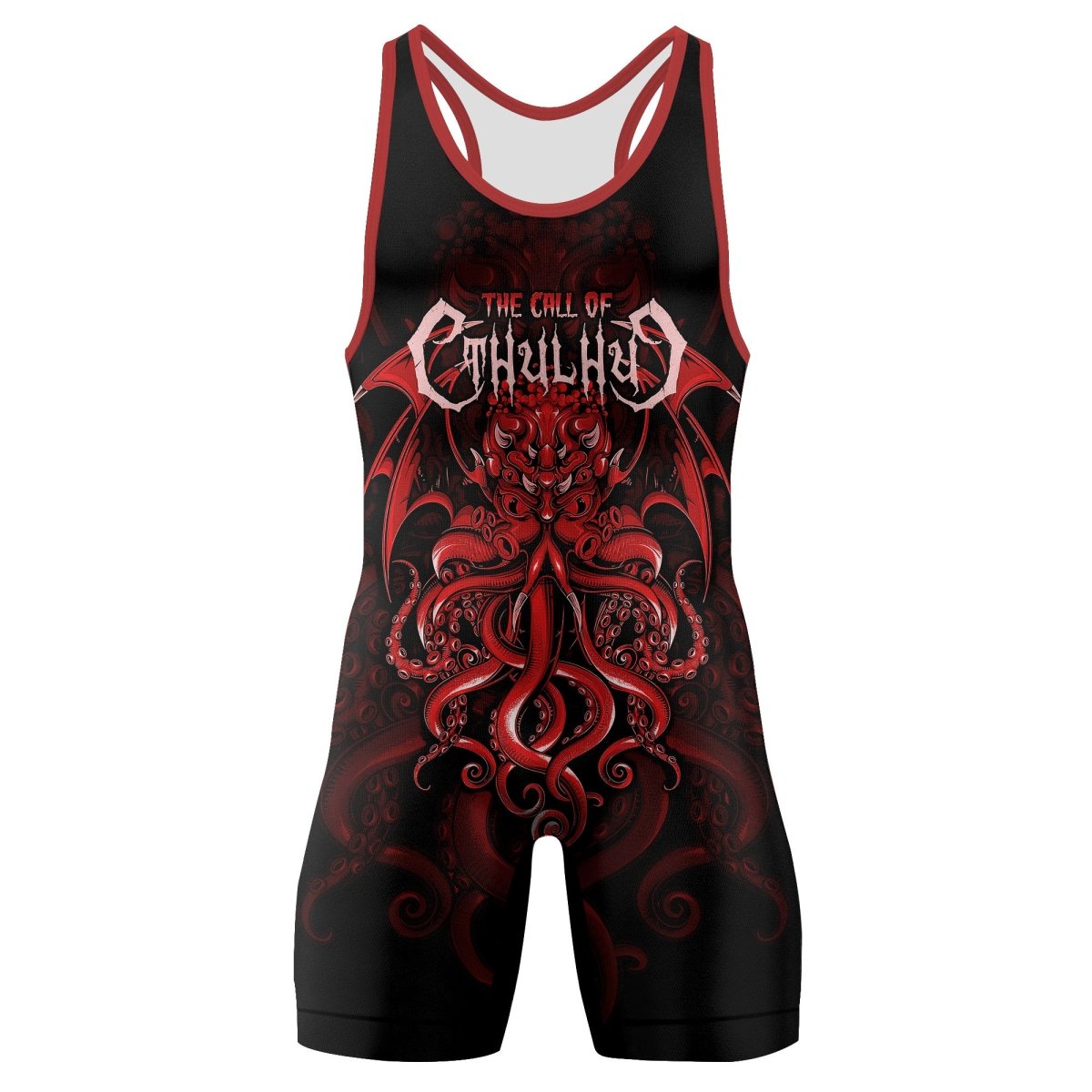 The Call Of Cthulhu RED Wrestling Singlets - BattleFitGear